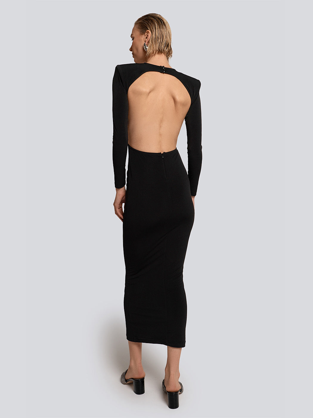 Maisy Floral Open Back Long Sleeve Maxi Dress
