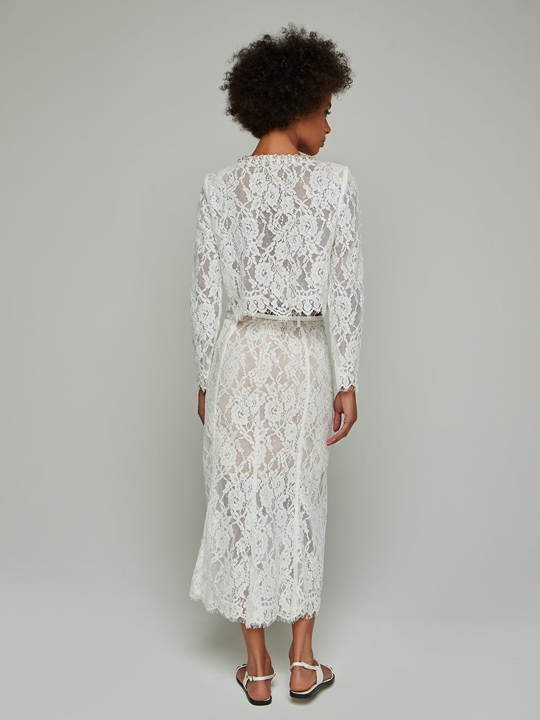 Ayleen Lace Blouse & Midi Skirt Set - Glory Connection