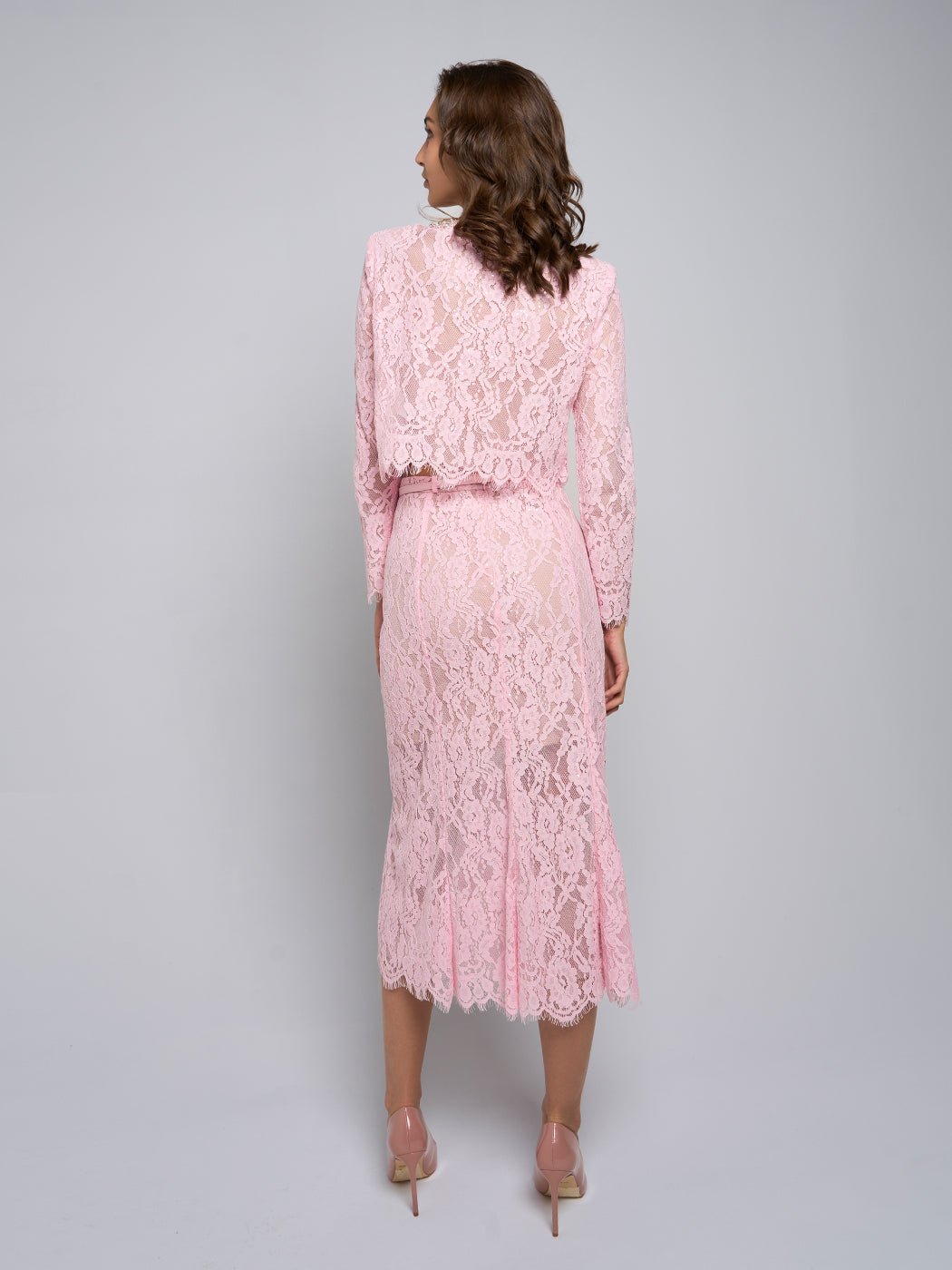 Ayleen Lace Blouse & Midi Skirt Set - Glory Connection