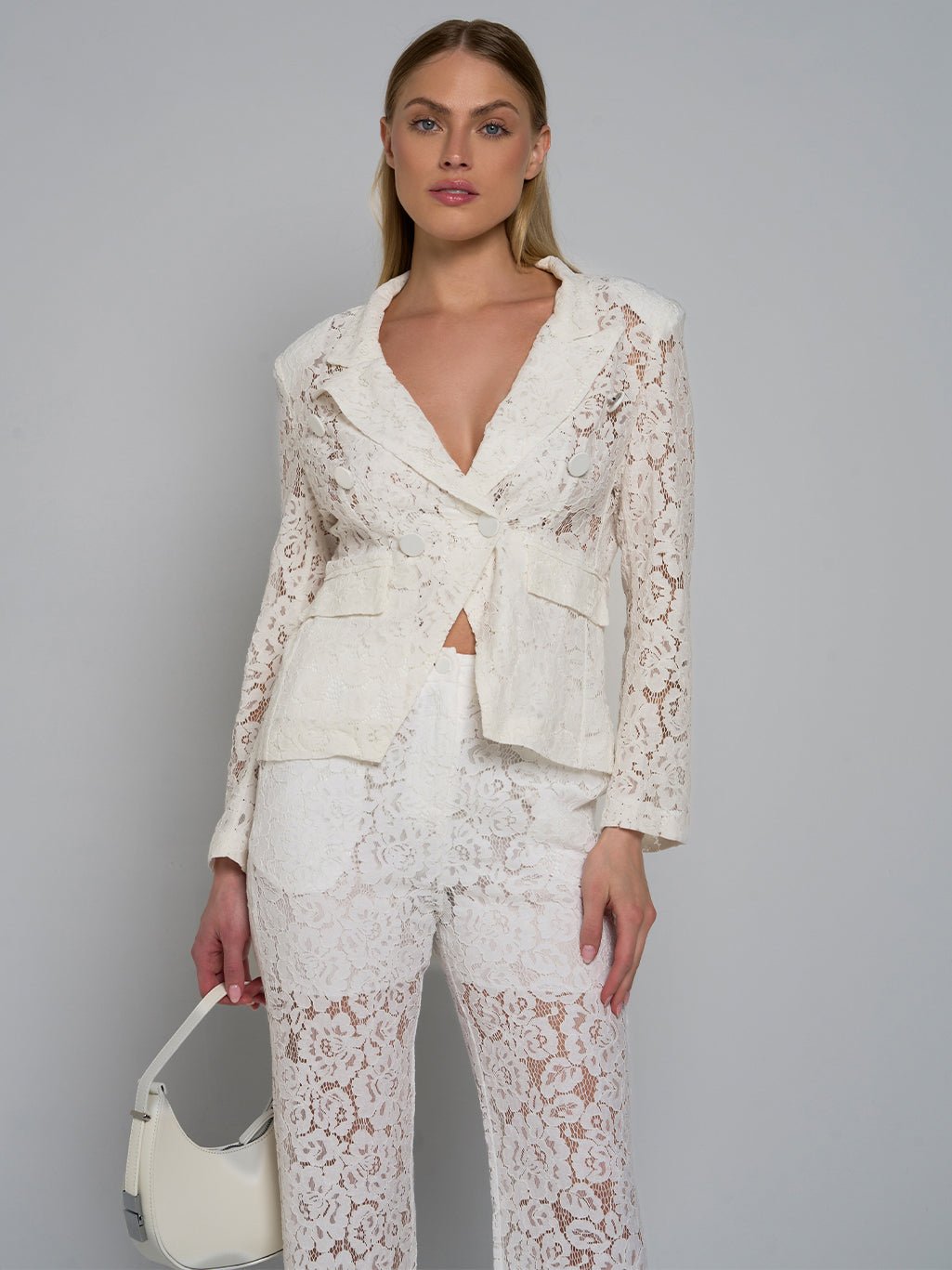 Bonnie Lace Jacket & Flare Pant Set - Glory Connection