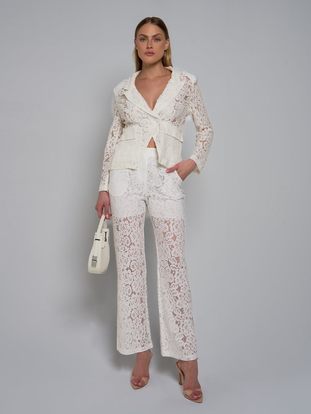 Bonnie Lace Jacket & Flare Pant Set - Glory Connection