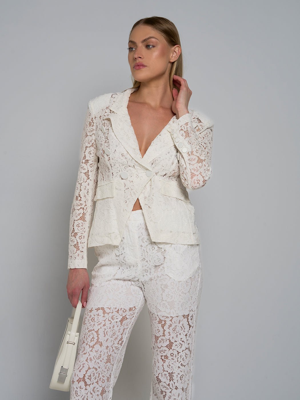 Bonnie Lace Jacket & Flare Pant Set - Glory Connection