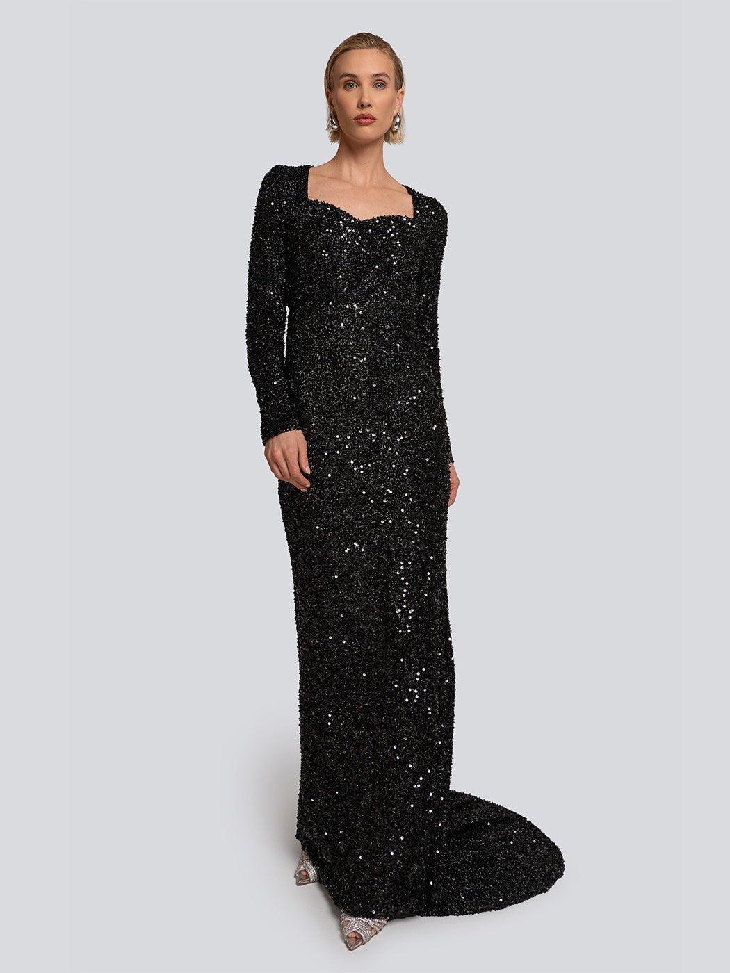 Callie Sweetheart Neckline Sequin Maxi Dress - Glory Connection