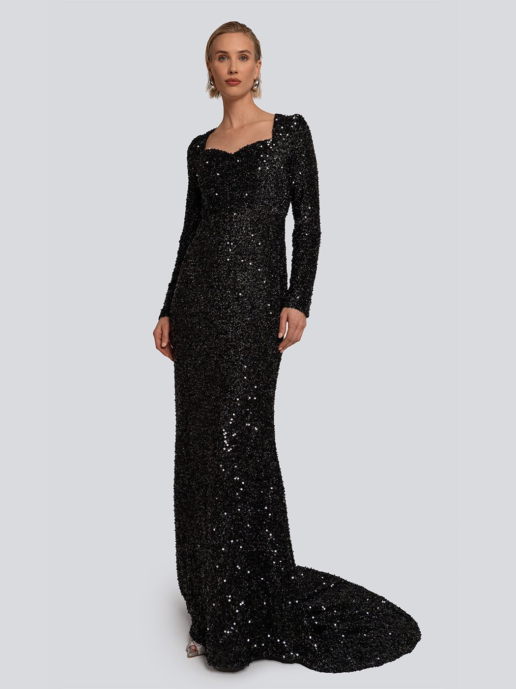 Callie Sweetheart Neckline Sequin Maxi Dress - Glory Connection