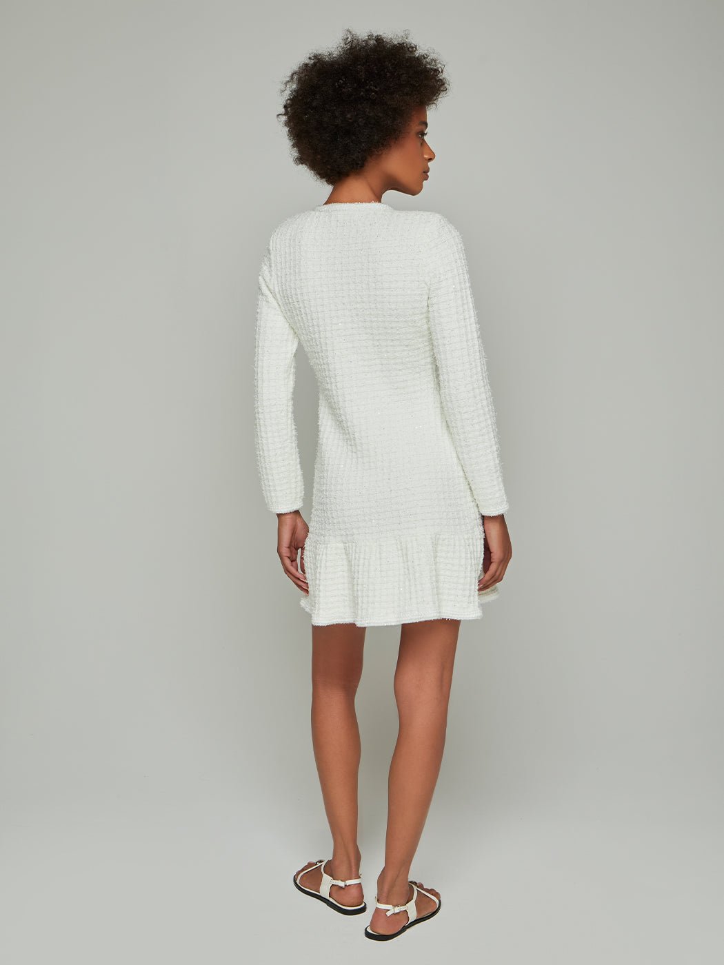 Cassie Honeycomb Crewneck Mini Dress - Glory Connection