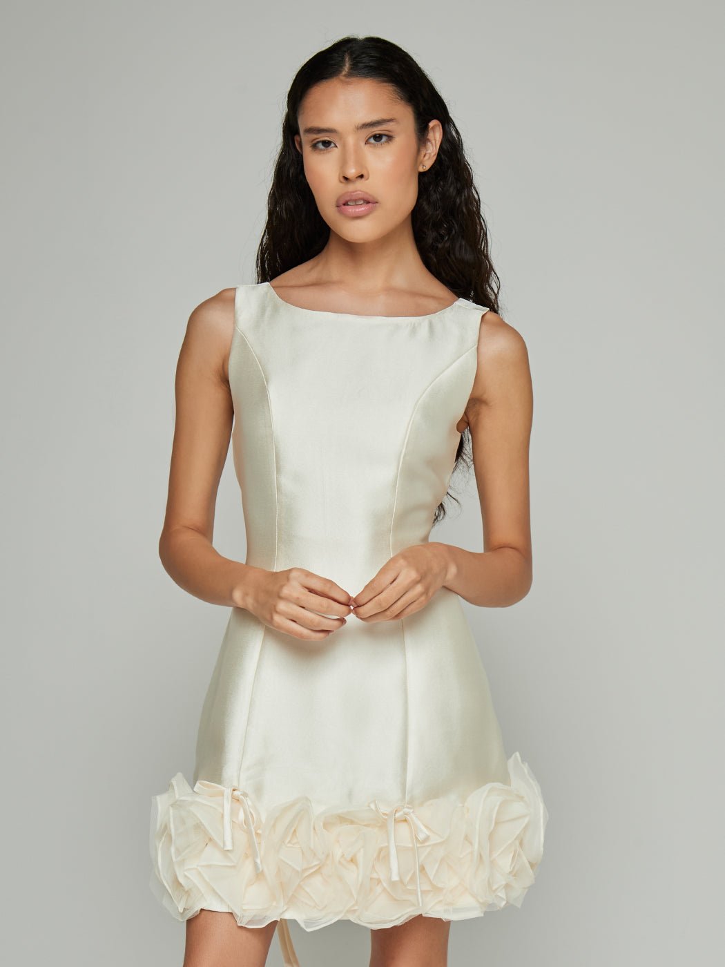 Chantelle Sleeveless Floral Hem Mini Dress - Glory Connection