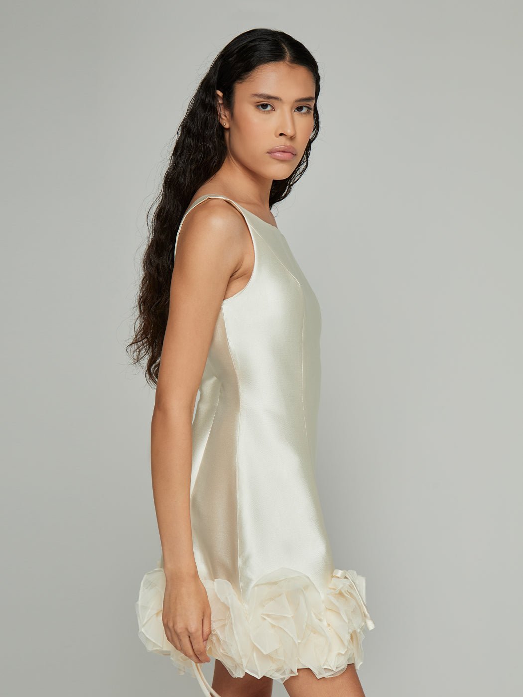Chantelle Sleeveless Floral Hem Mini Dress - Glory Connection