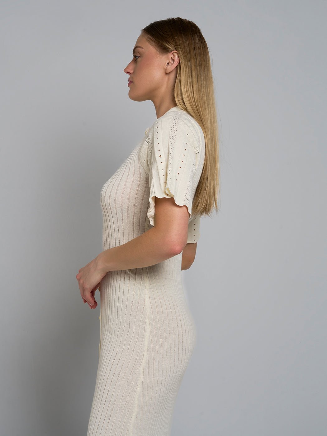Cynthia Knit Buttoned Maxi Dress - Glory Connection