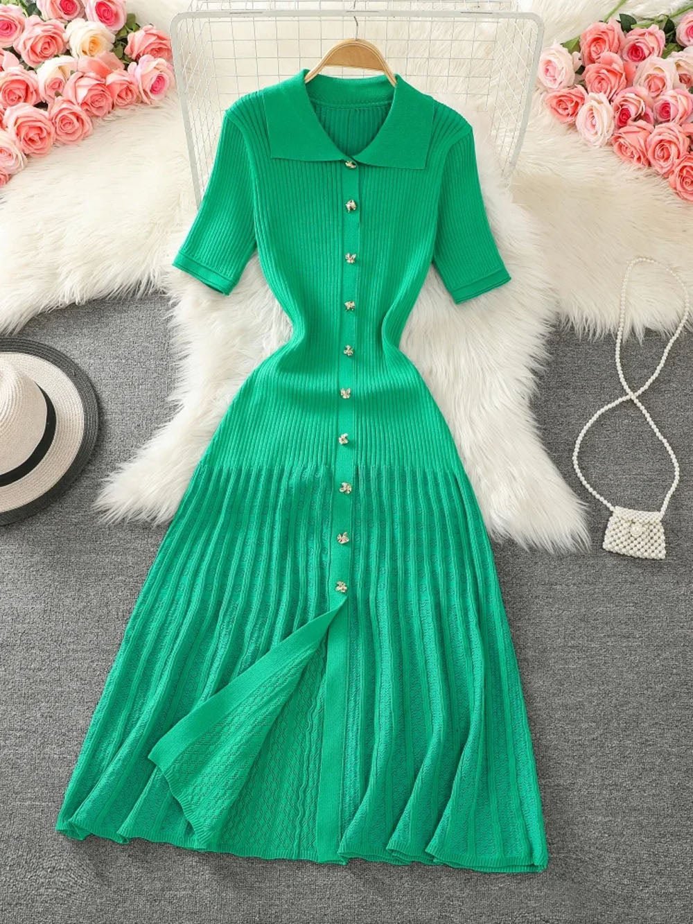 Daniela Single Breasted Midi Dress - Glory Connection
