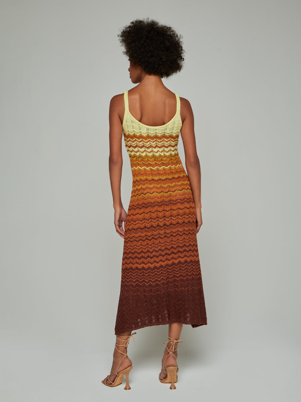 Effie Wave Knit Strapped Maxi Dress - Glory Connection