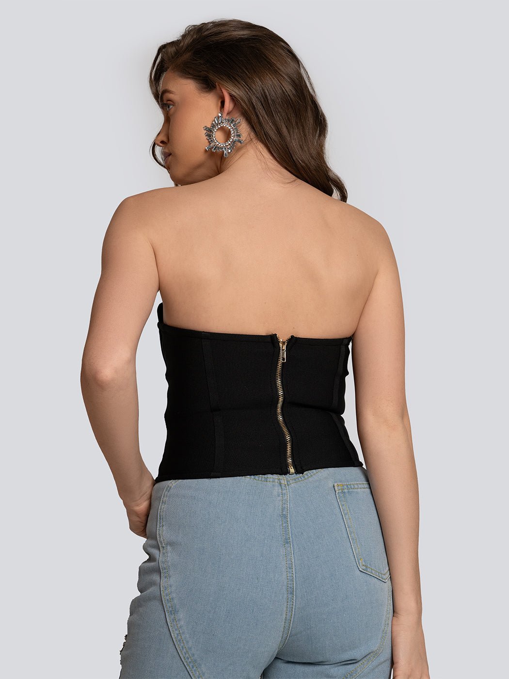 Georgia Scalloped Sweetheart Structured Corset Top - Glory Connection