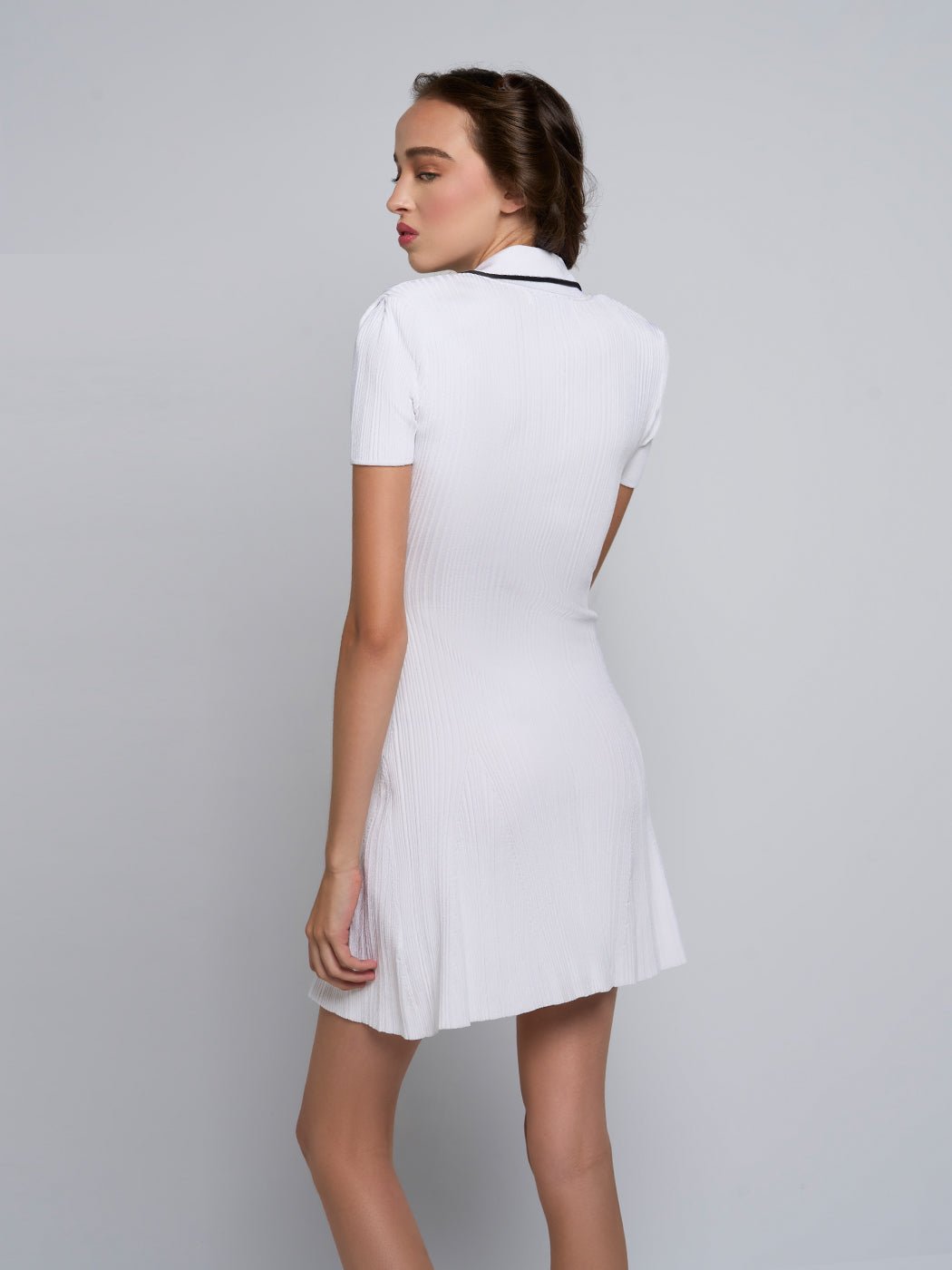 Haley Accentuated Lapel Mini Dress - Glory Connection