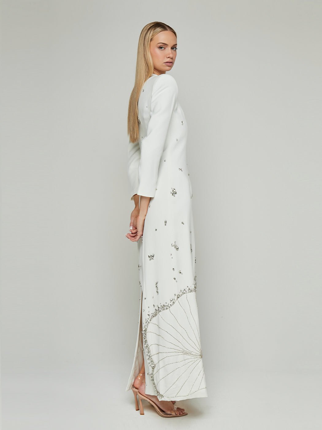 Irulan Rhinestone Embellished Maxi Dress - Glory Connection