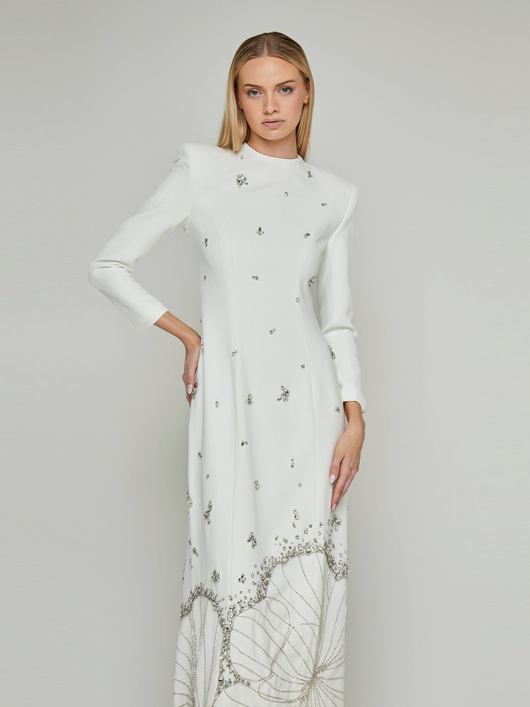 Irulan Rhinestone Embellished Maxi Dress - Glory Connection