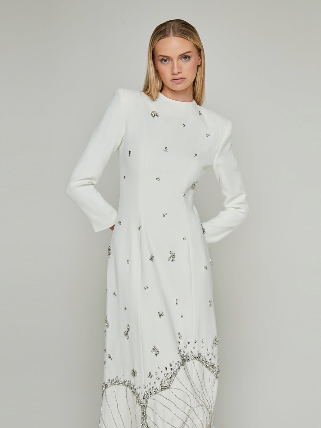 Irulan Rhinestone Embellished Maxi Dress - Glory Connection