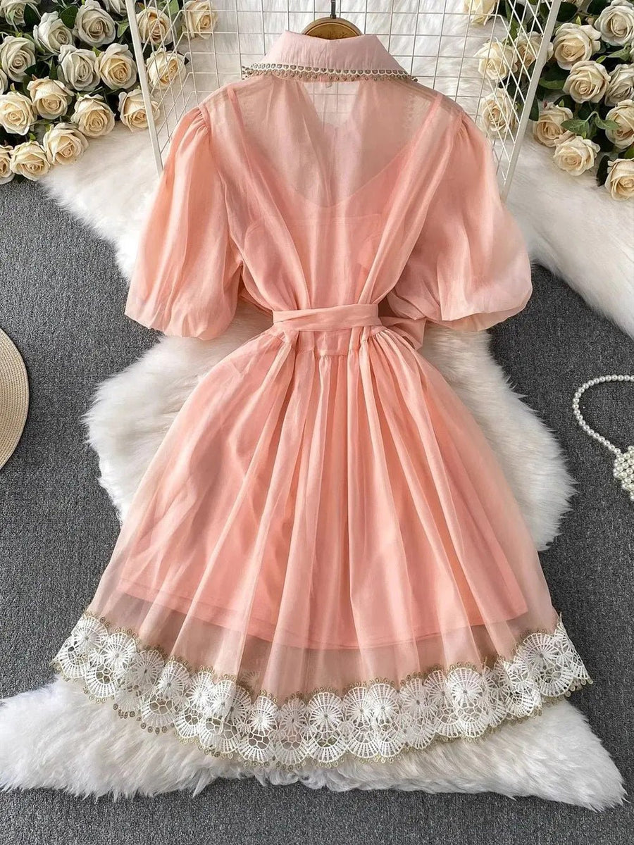 ivy hollow mini dress Ivy Dress in White - Greek-Style Mini Dress