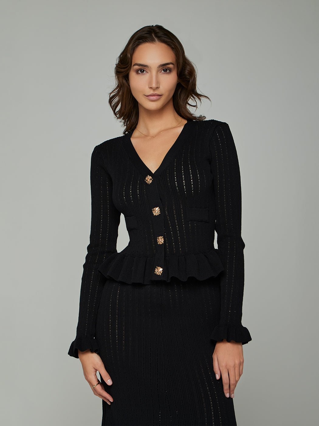 Jessie Peplum Knit Maxi Dress - Glory Connection