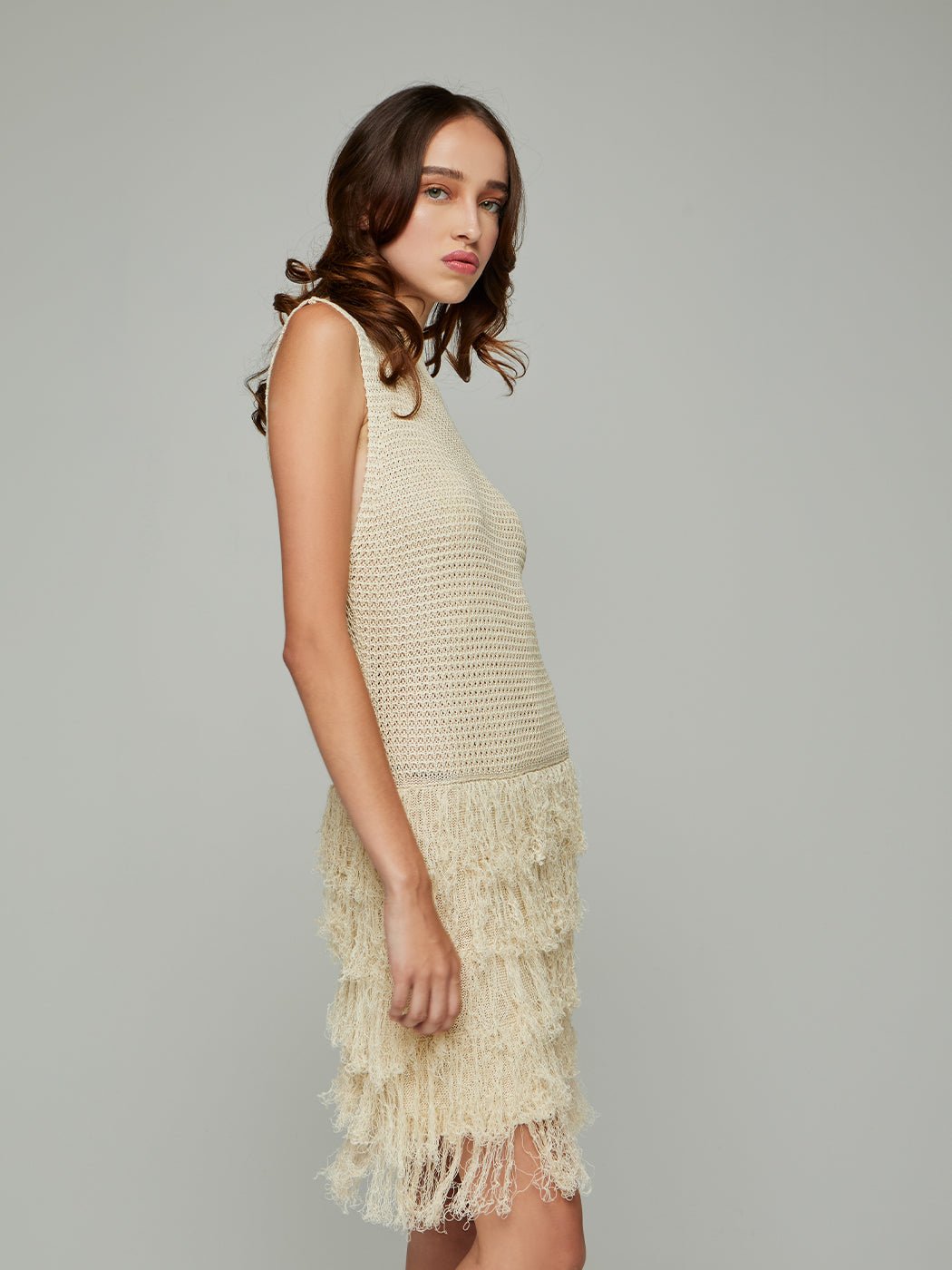 Kiki Knit Tasseled Mini Dress - Glory Connection
