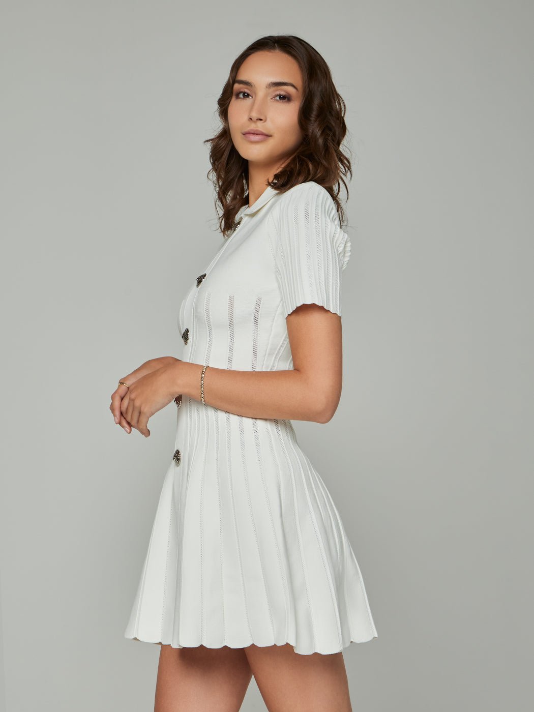 Kirsten Short - Sleeve Knitted Mini Dress - Glory Connection