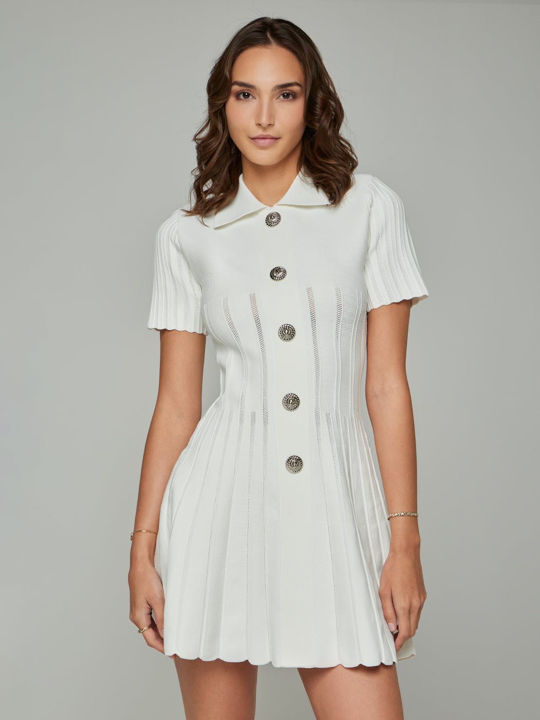 Kirsten Short - Sleeve Knitted Mini Dress - Glory Connection