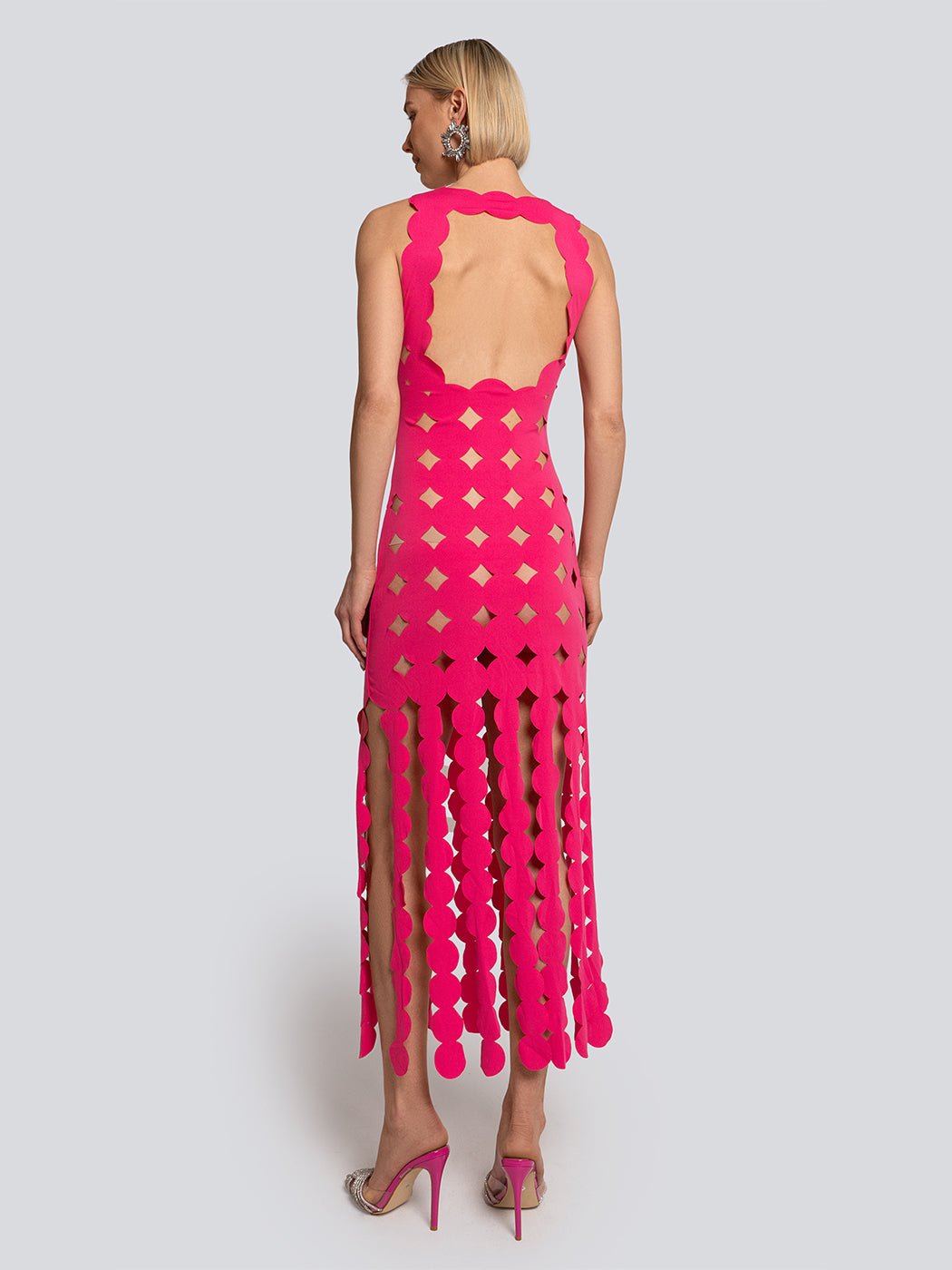 Lana Geometric Cut-Out Fringe Maxi Dress - Glory Connection