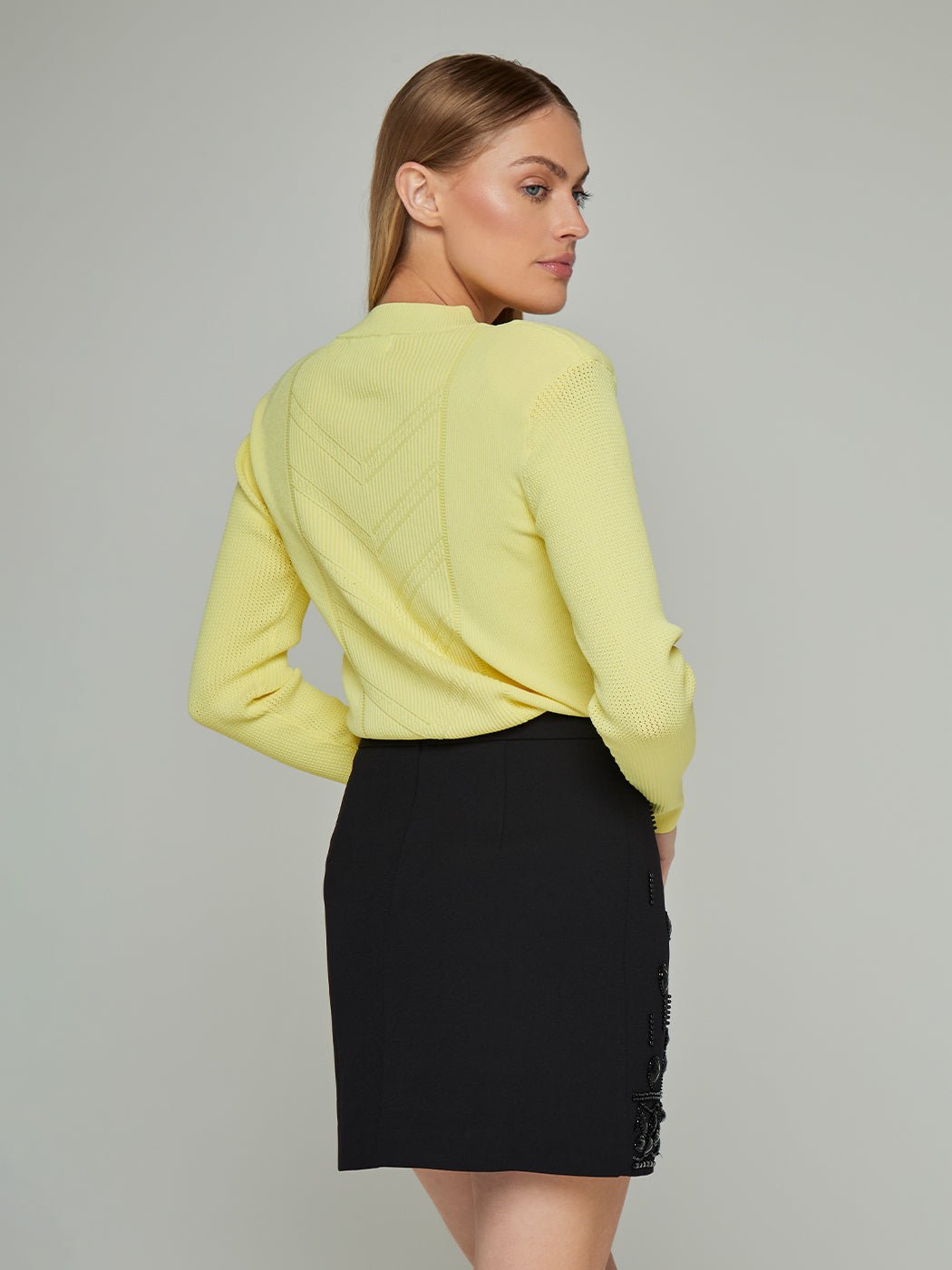 Lemony Knit Buttoned Short Cardigan - Glory Connection