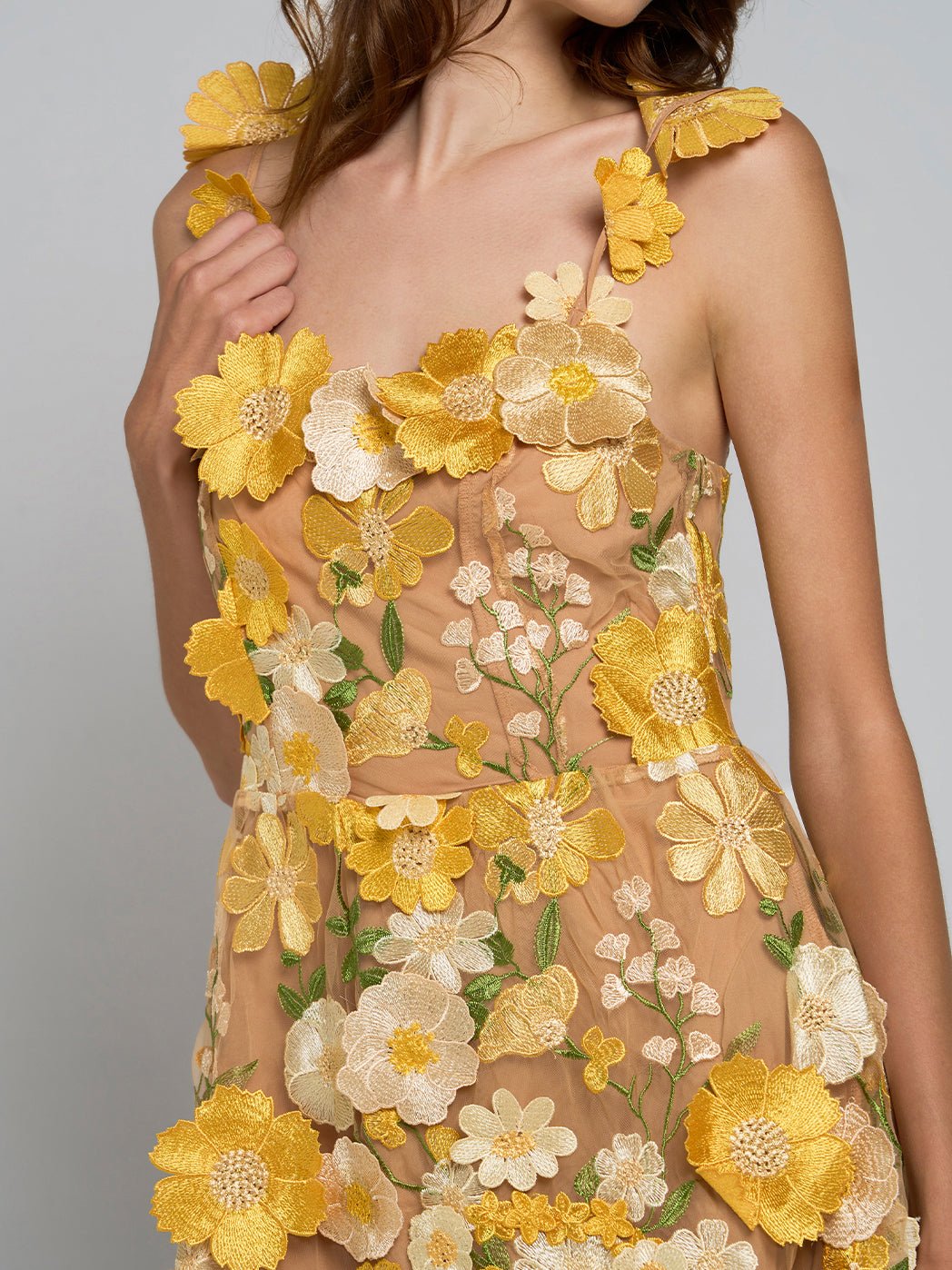 Liora Floral Strapped Flare Mini Dress - Glory Connection