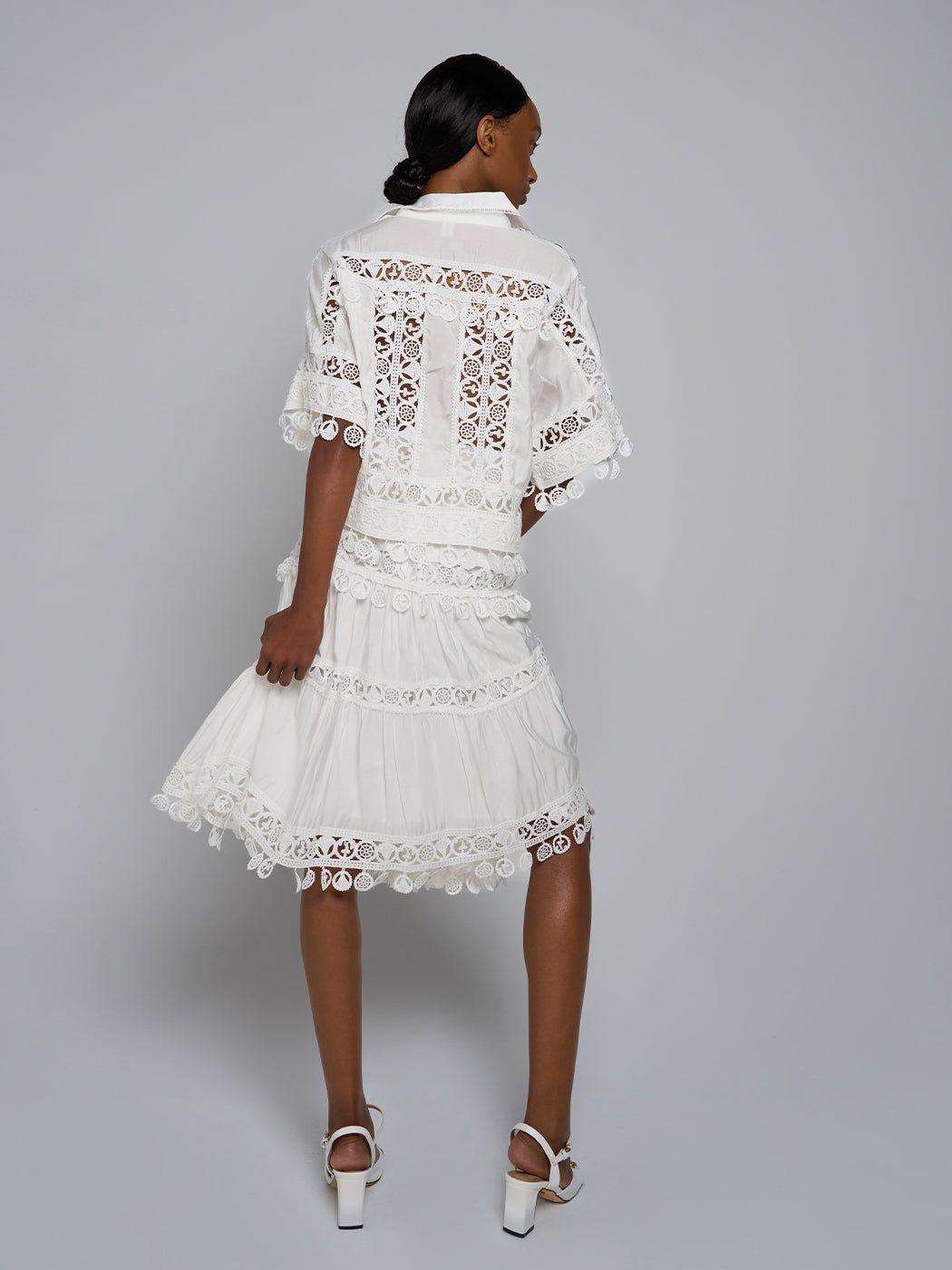 Meera Mesh Shirt & Midi Skirt Set - Glory Connection