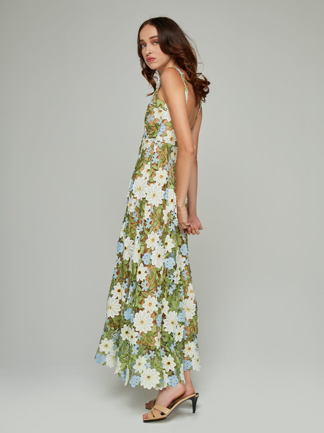 Merced Daisy - Themed Patchwork Maxi Dress - Glory Connection
