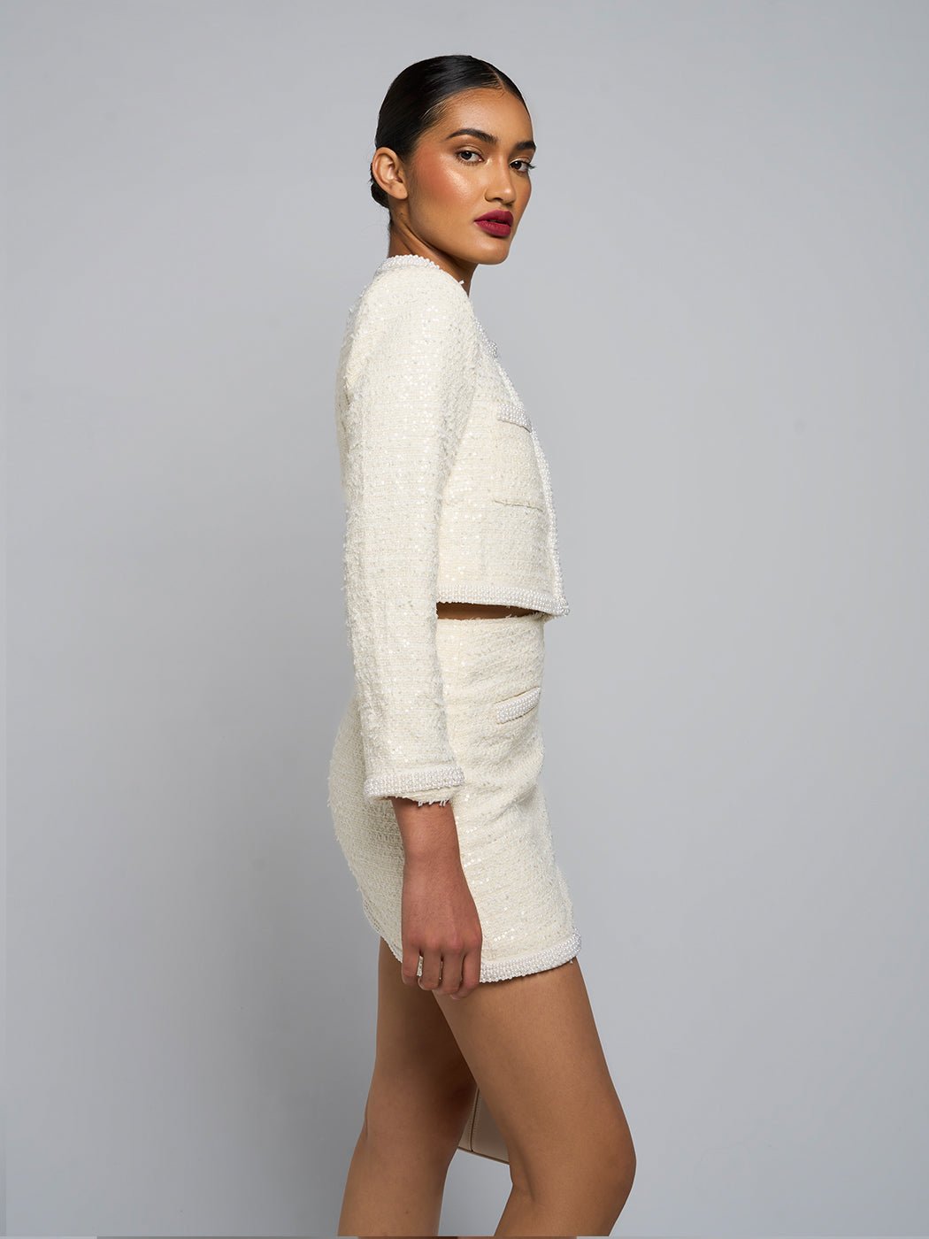 Minna Cropped Jacket & Mini Skirt Set - Glory Connection