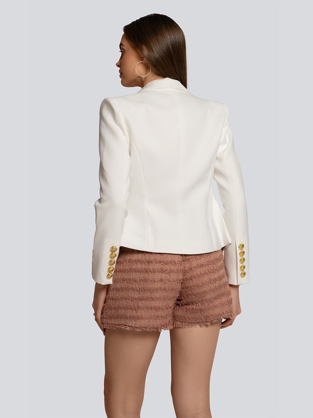 Mona Button Detail Tailored Blazer - Glory Connection