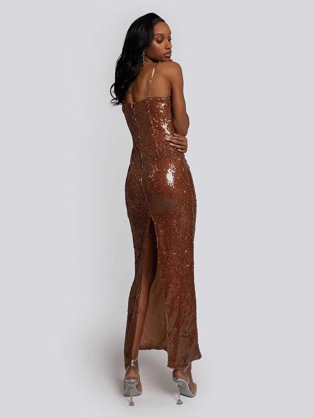 Natalie Sequined Mermaid Maxi Dress - Glory Connection