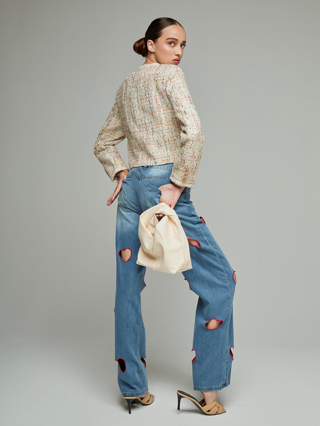 Neena Knit Buttoned Short Jacket - Glory Connection