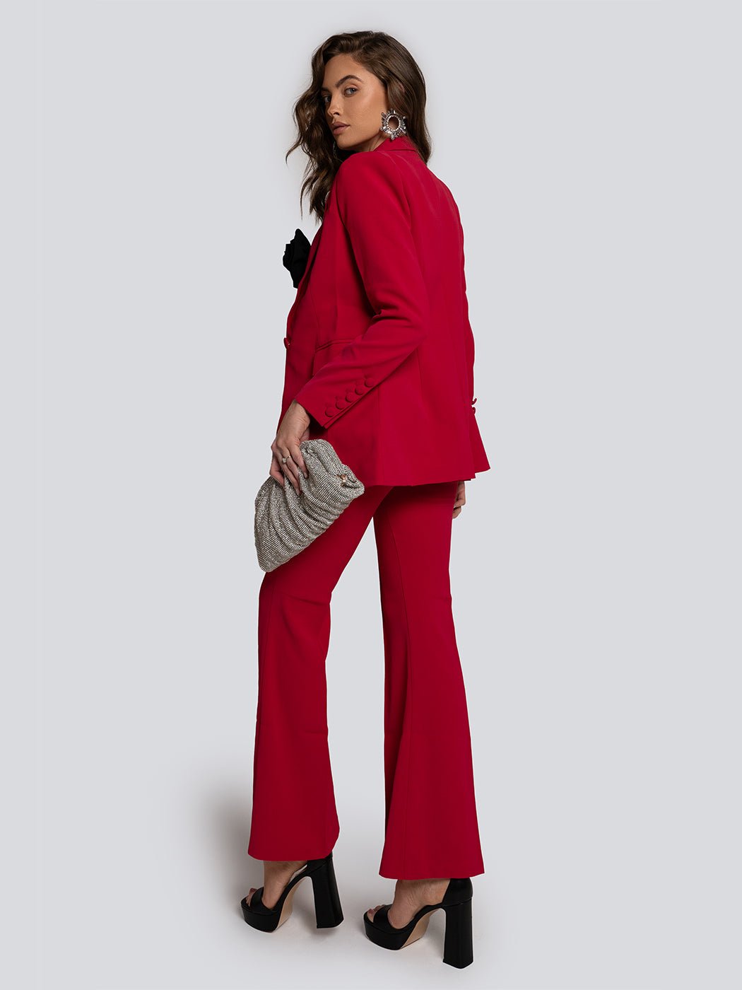 Renee Structured Blazer & Flared Pants Set - Glory Connection