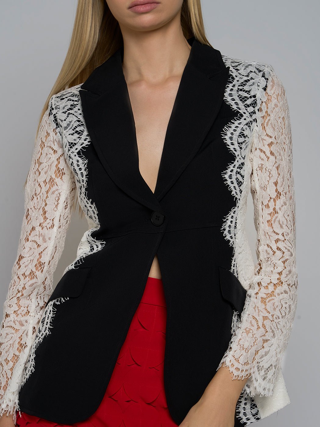 Safina Mesh Long Blazer - Glory Connection