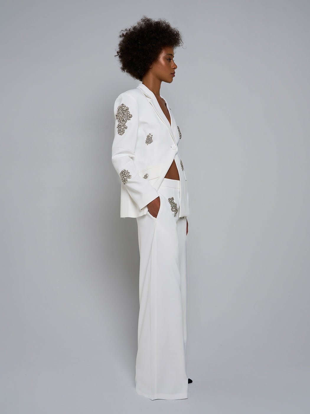 Sanna One - Buttoned Jacket & Pant Set - Glory Connection
