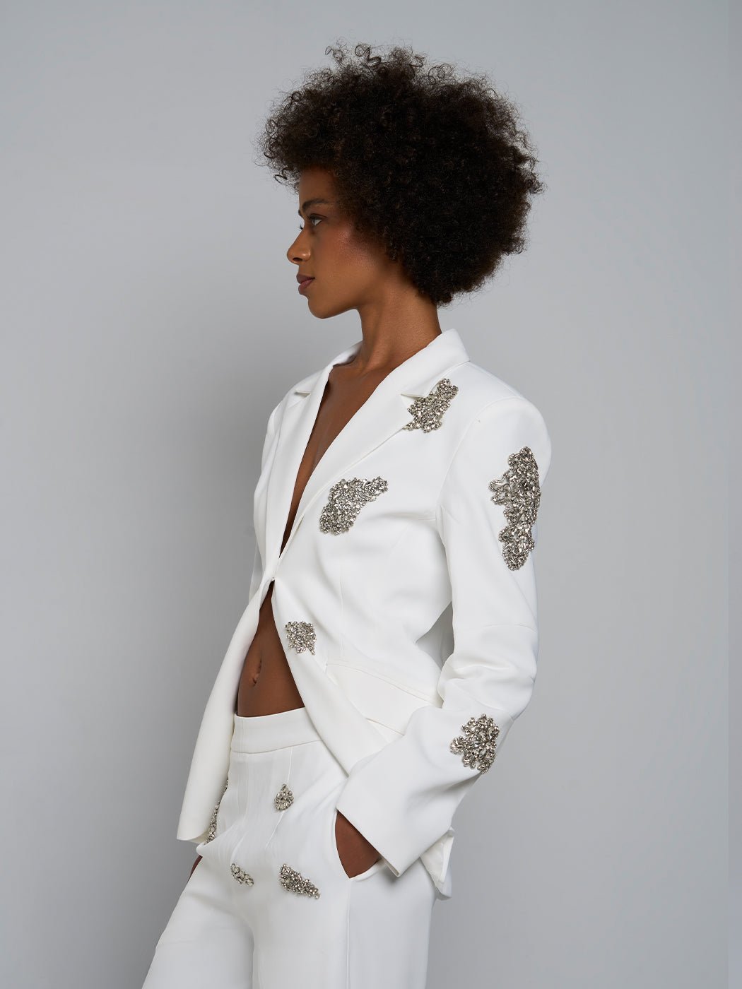 Sanna One - Buttoned Jacket & Pant Set - Glory Connection