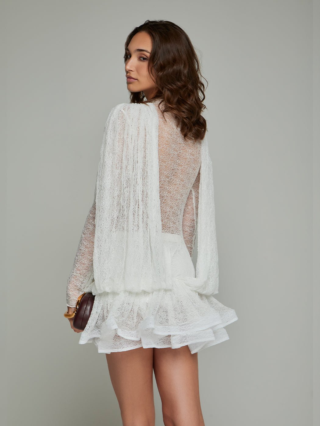 Selma Lace Transparent Mini Dress - Glory Connection