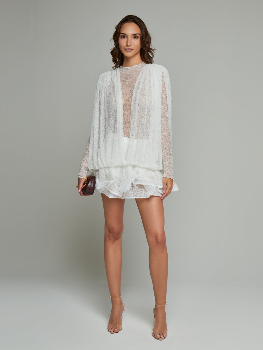 Selma Lace Transparent Mini Dress - Glory Connection