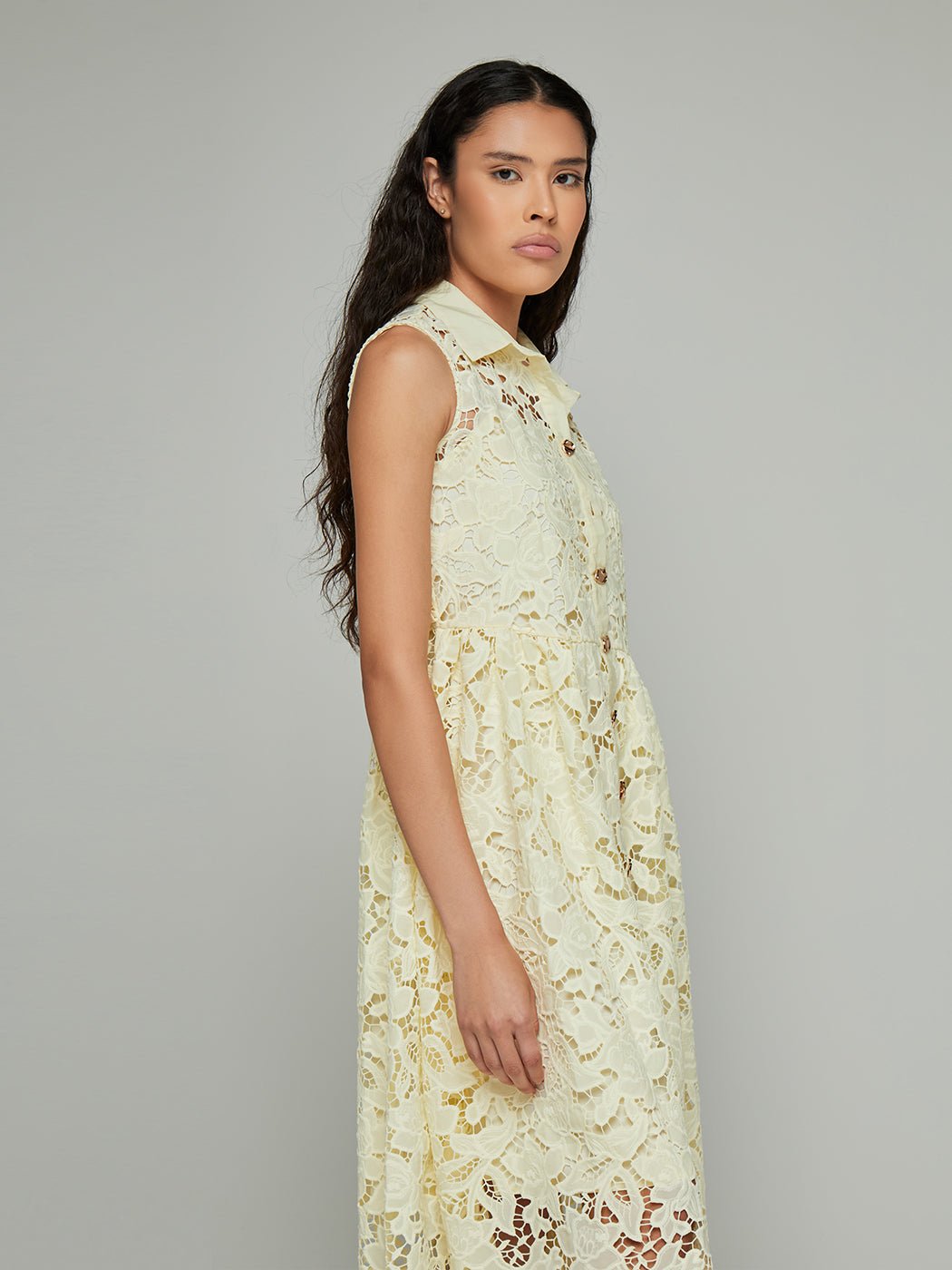 Shawna Sleeveless Lace Midi Dress - Glory Connection