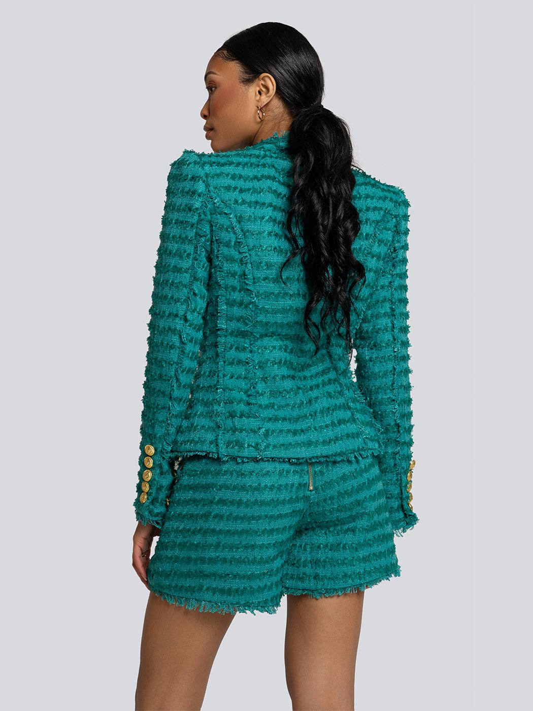 Shoshana Cascade Fringe Tweed Shorts - Glory Connection
