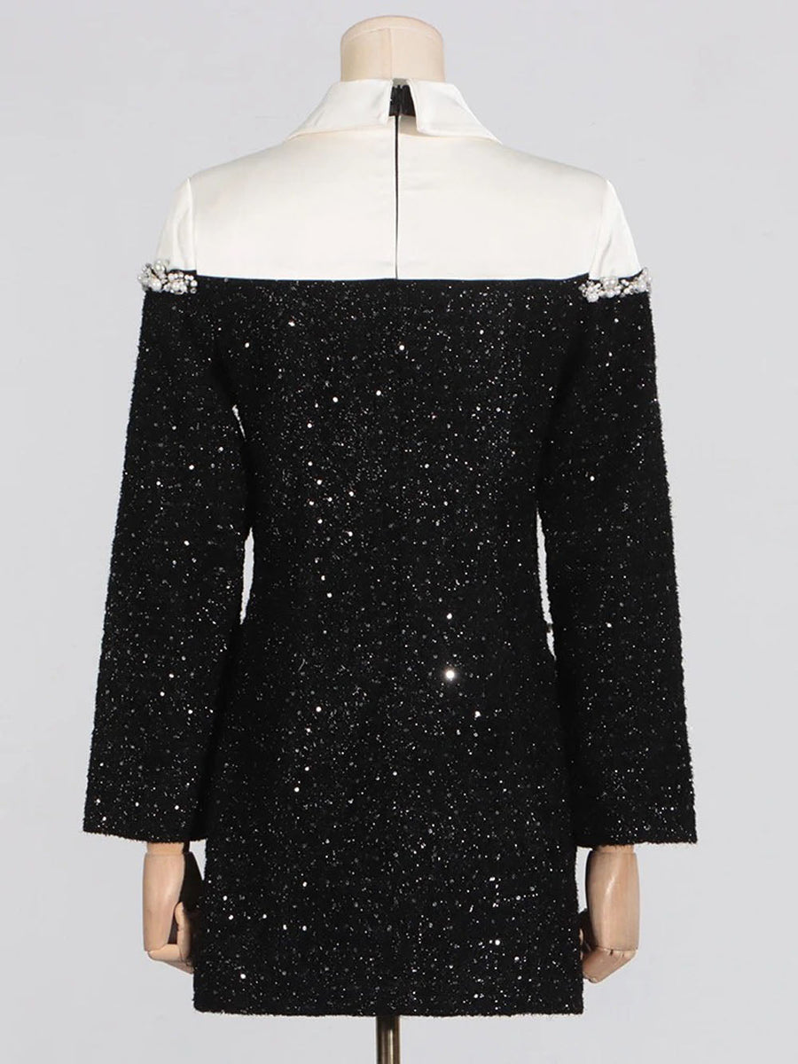 sydney sequin mini dress Sydney Sequin One-Shoulder Bodycon Dress