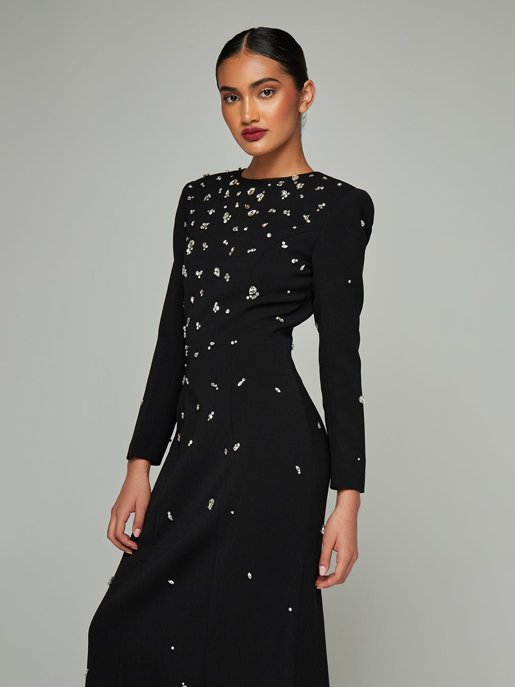 Tara Rhinestone Embellished Maxi Dress - Glory Connection
