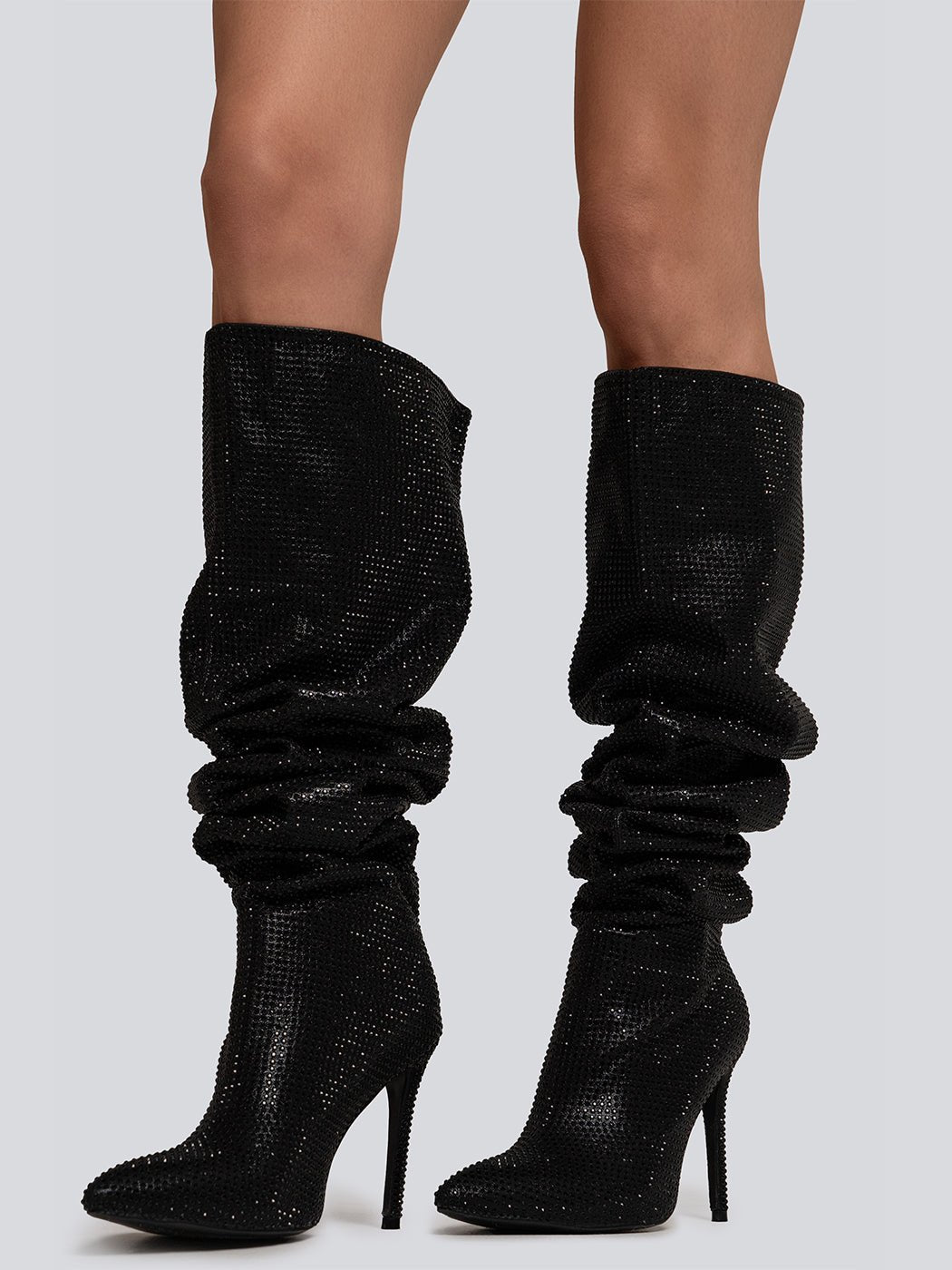 Taylor Sparkle Slouchy Stone Stiletto Boots - Glory Connection