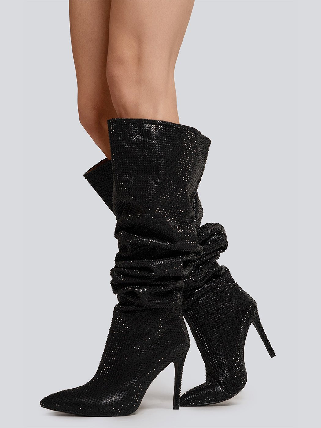 Taylor Sparkle Slouchy Stone Stiletto Boots - Glory Connection