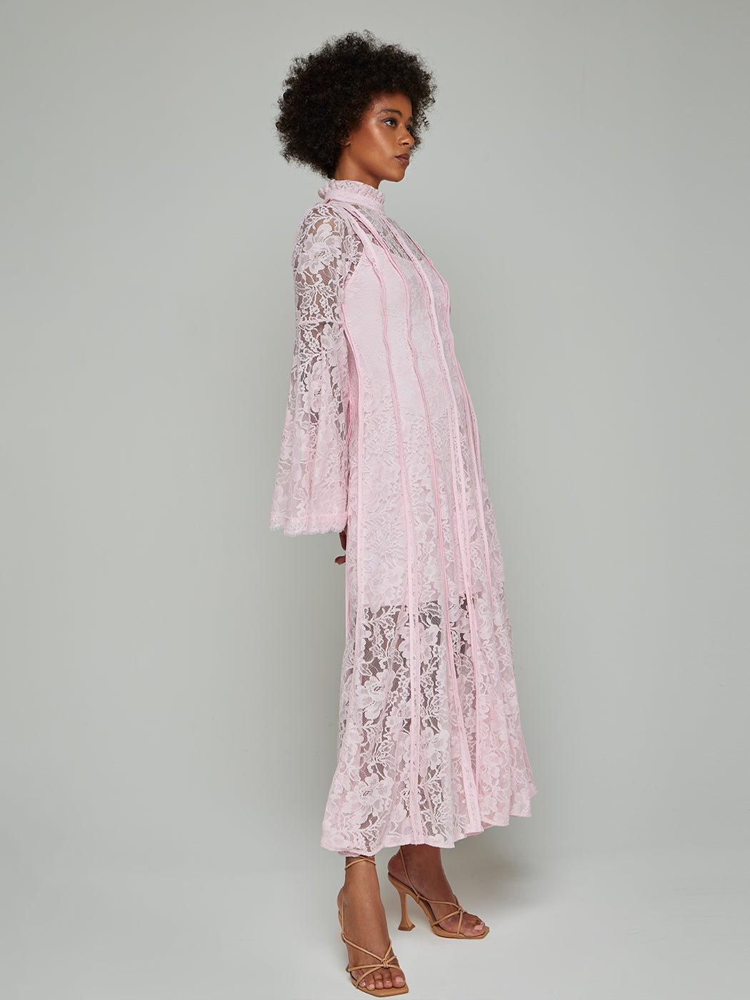 Veronica Stand - Collar Lace Maxi Dress - Glory Connection
