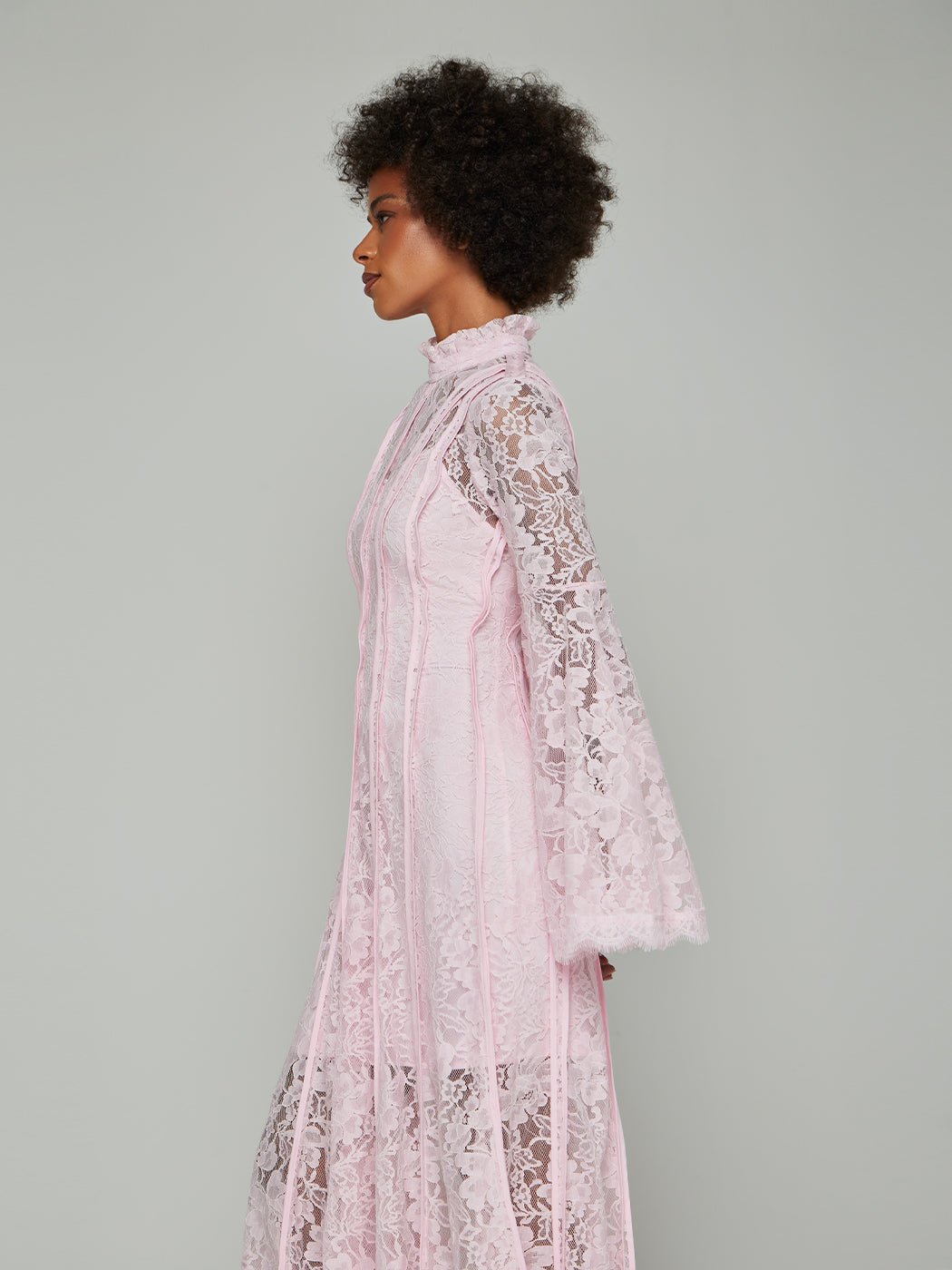 Veronica Stand - Collar Lace Maxi Dress - Glory Connection