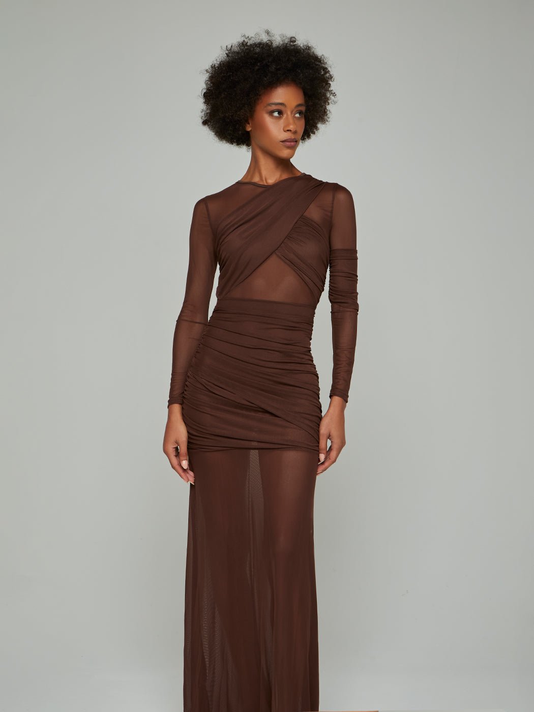 Zia Criss - Cross Mesh Maxi Dress - Glory Connection