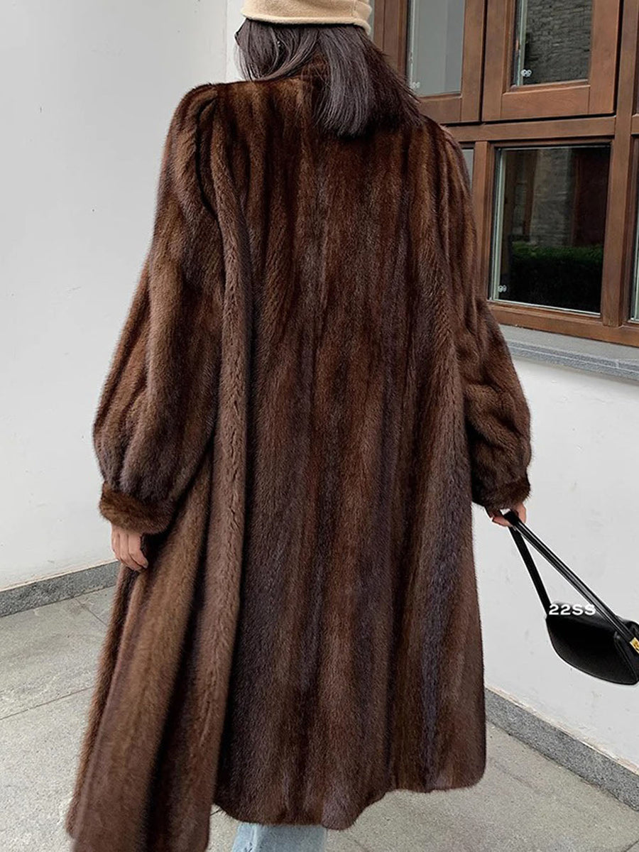 Alexis Faux Mink Fur Coat | Glory Connection