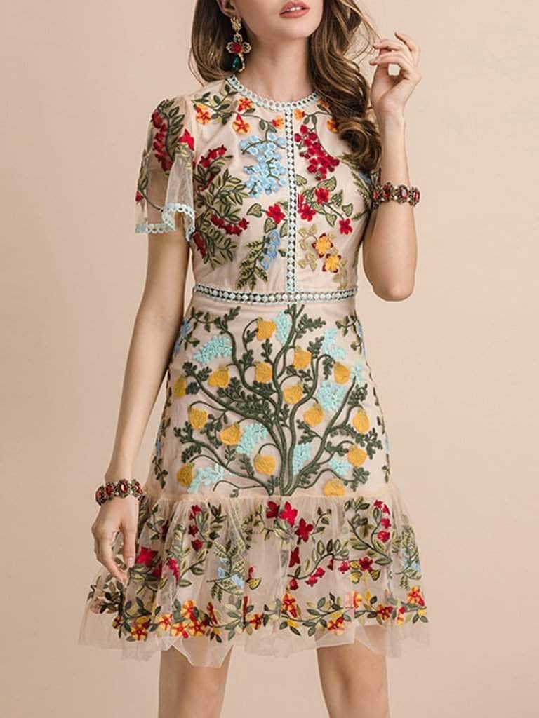 Aliana Floral Mini Dress - Glory Connection